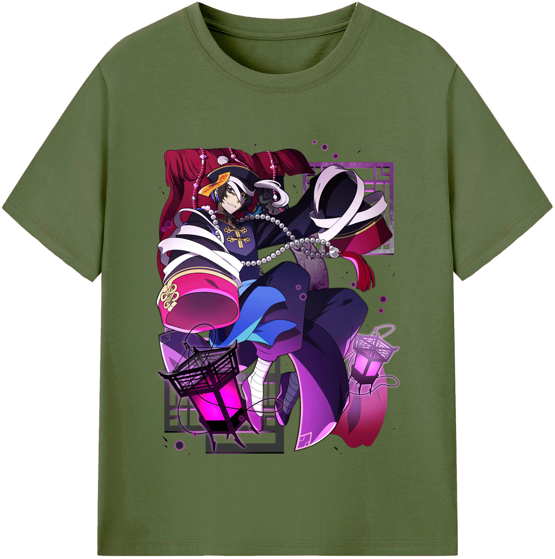 （画像用） 文豪ストレイドッグス Bungo Stray Dogs 綿100％半袖Tシャツ（フロントプリント）